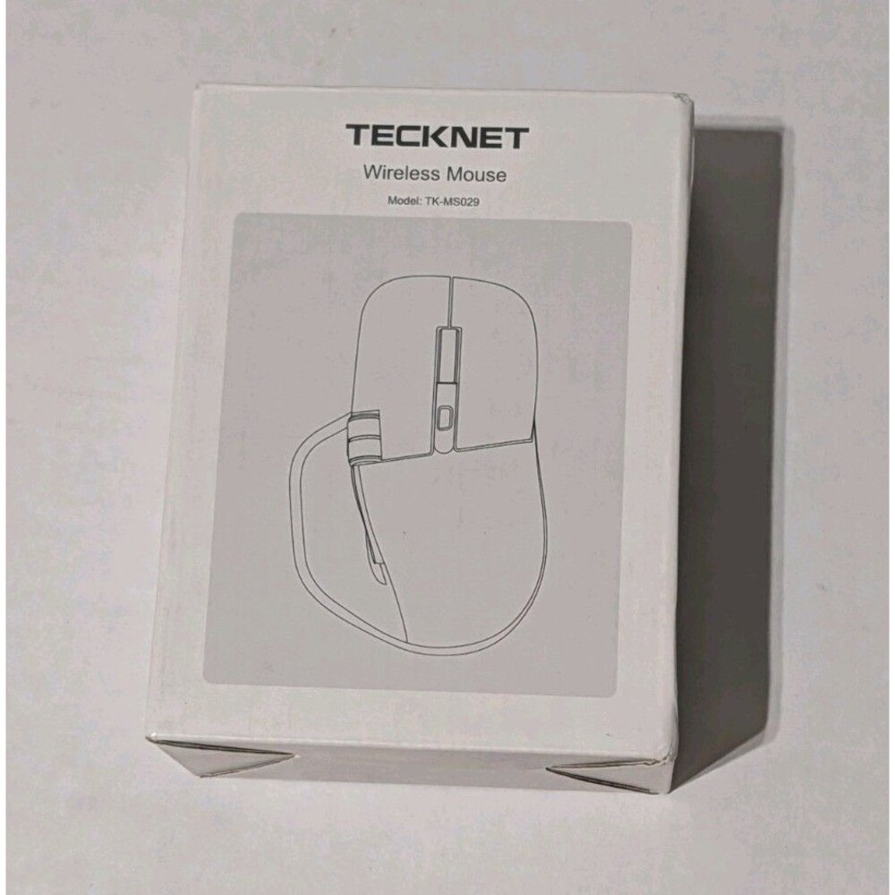 Tecknet Ergonomic Wireless Mouse Bluetooth Rechargeable TK-MS029 Open Box